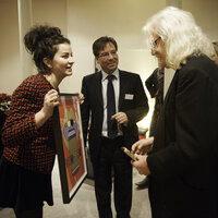Event: A Life in Pictures: Billy ConnollyDate: 10 December 2012Venue: Old Fruitmarket, GlasgowHost: Francine Stock-