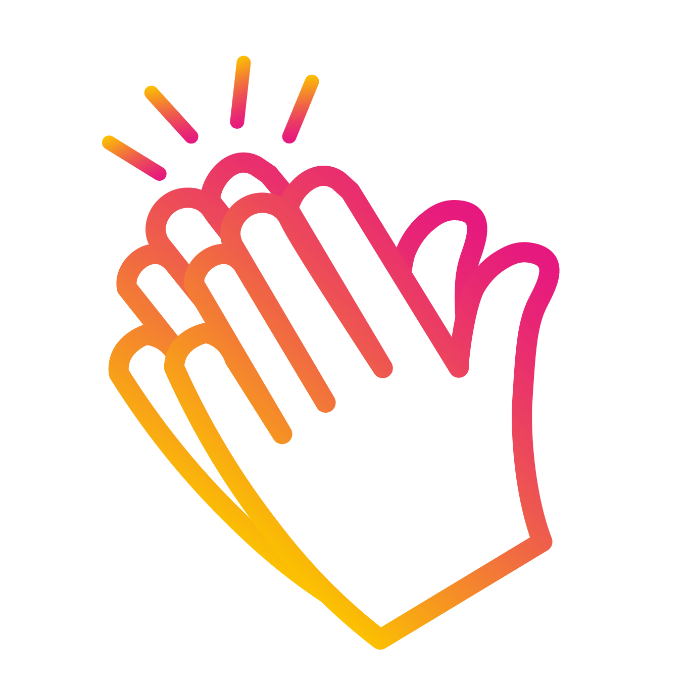 clapping hands icons