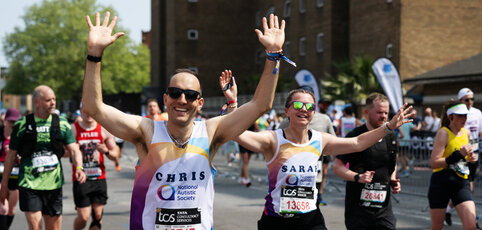 National Autistic Society charity runners take part in the London Marathon 2025 // Photography by www.sportsphotographer.co.uk