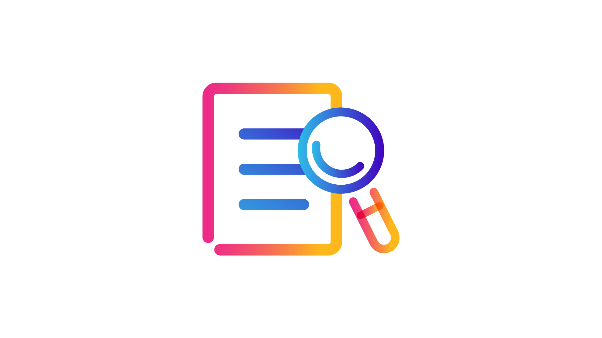 form and magnifying glass icon