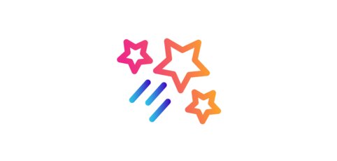 Shooting stars icon